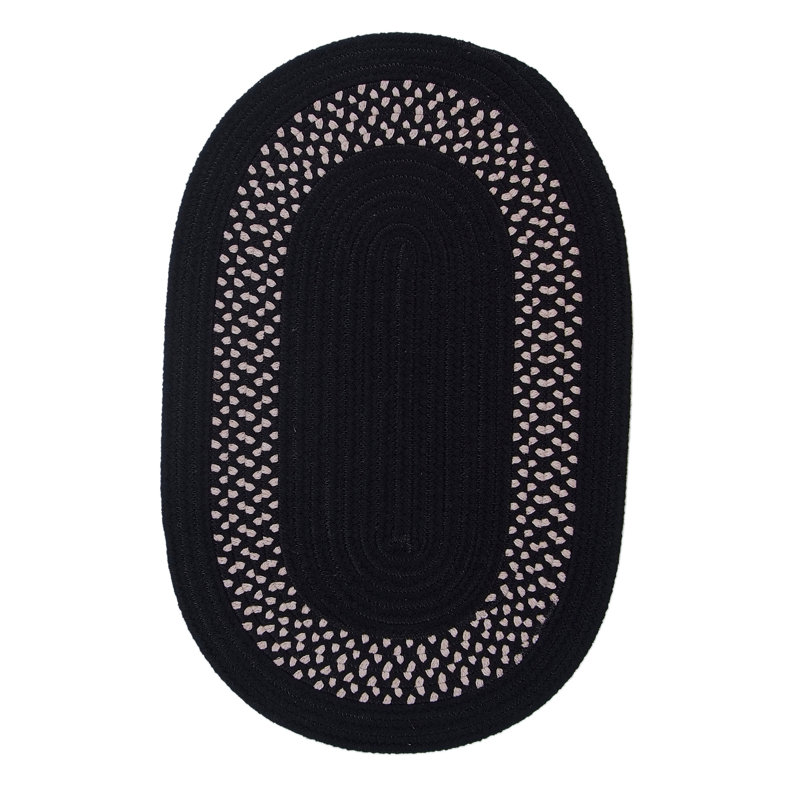 August Grove® Dome Braided Black/Blue Rug Wayfair